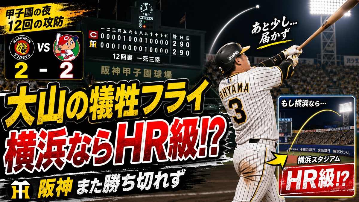阪神10安打8四死球で適時打ゼロ